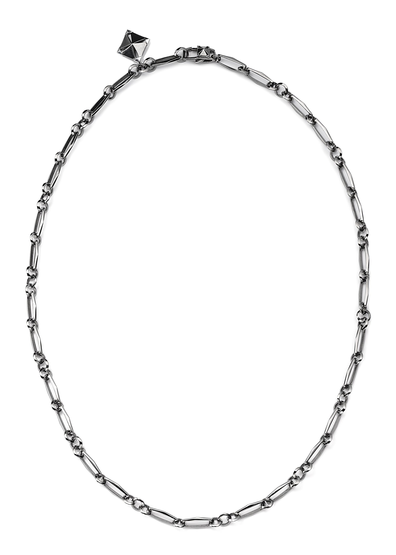 black rhodium figaro chain