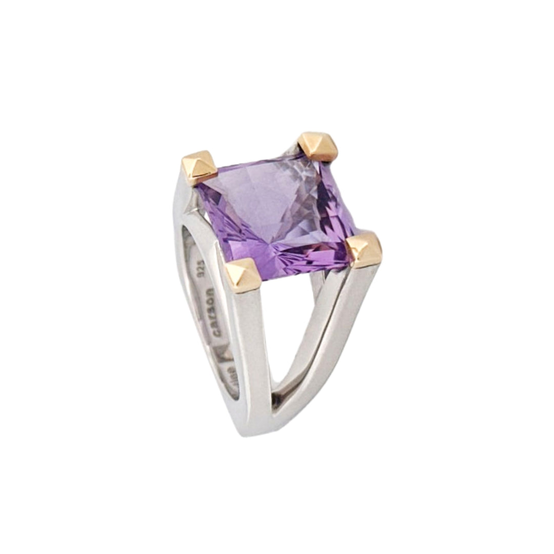 Renata Petite Ring w/ Faceted Purple Amethyst