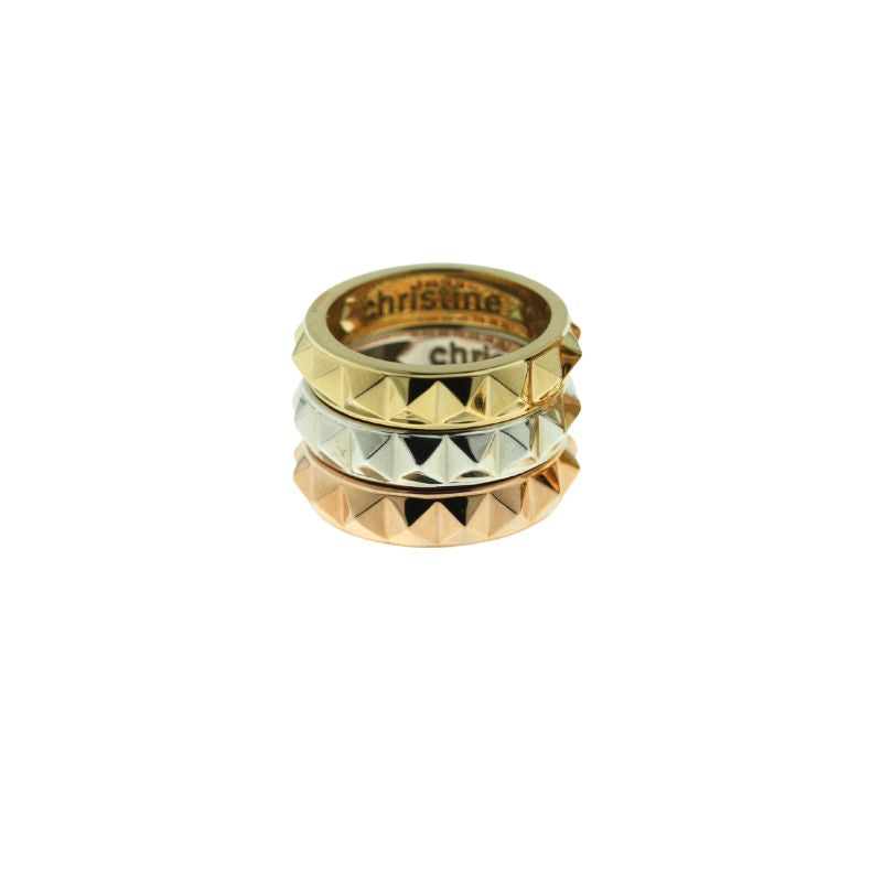 Round Stackable Pyramid Rings